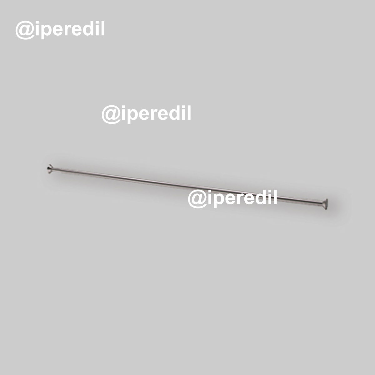 ASTA PER TENDA DOCCIA ESTENSIBILE 1 LATO CROMO Ø 22 - 75/125 cm