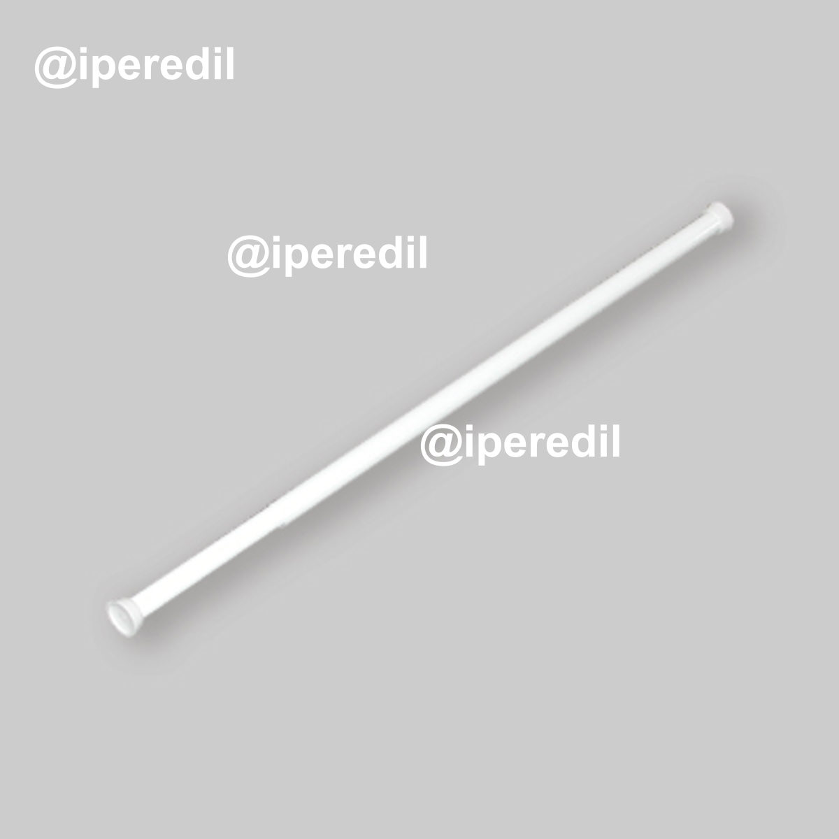 ASTA PER TENDA DOCCIA "IDEAL" ESTENSIBILE BIANCA 1 LATO Ø22 mm - 70/120 cm