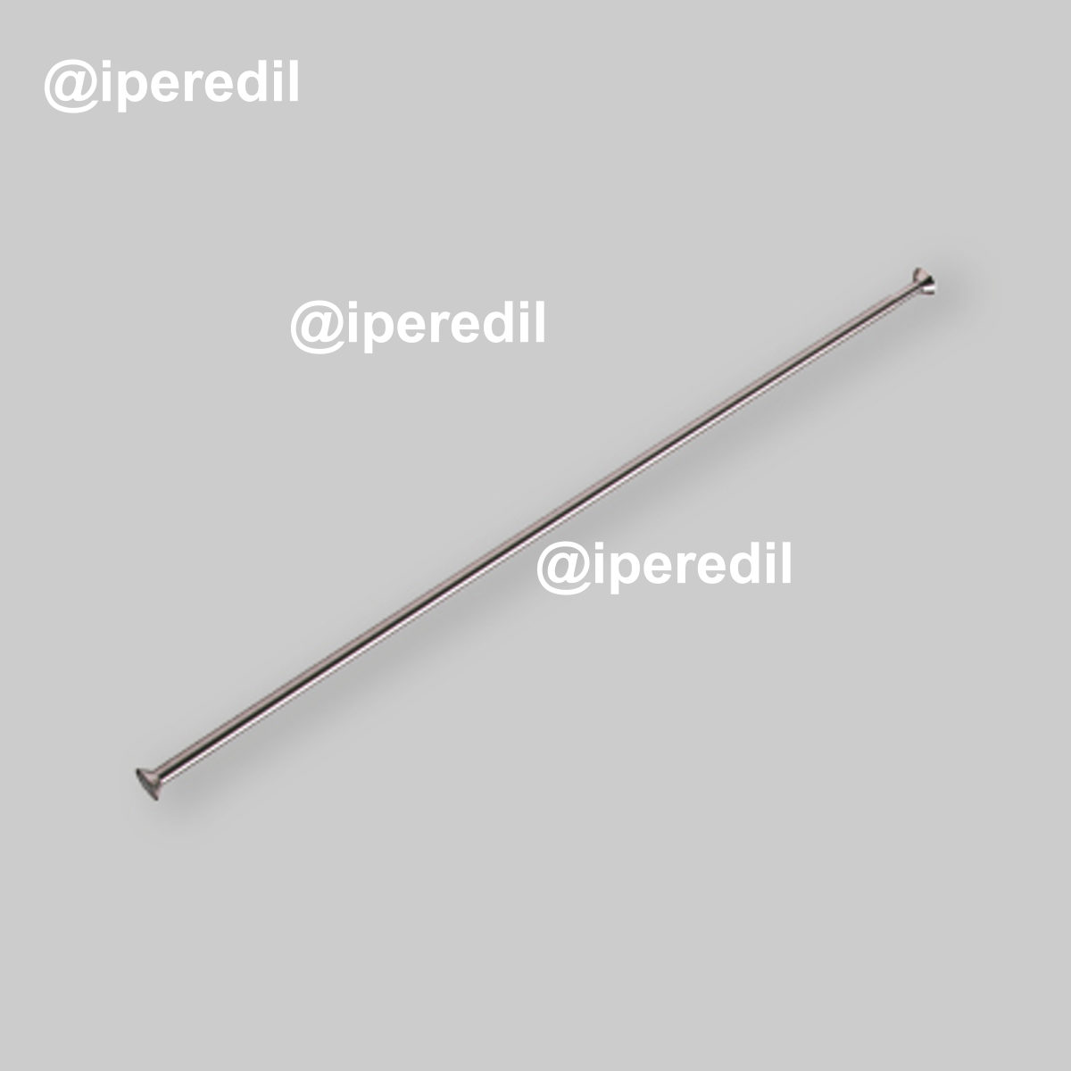 ASTA PER TENDA DOCCIA "IDEAL" ESTENSIBILE CROMO 1 LATO Ø22 mm - 110/200 cm