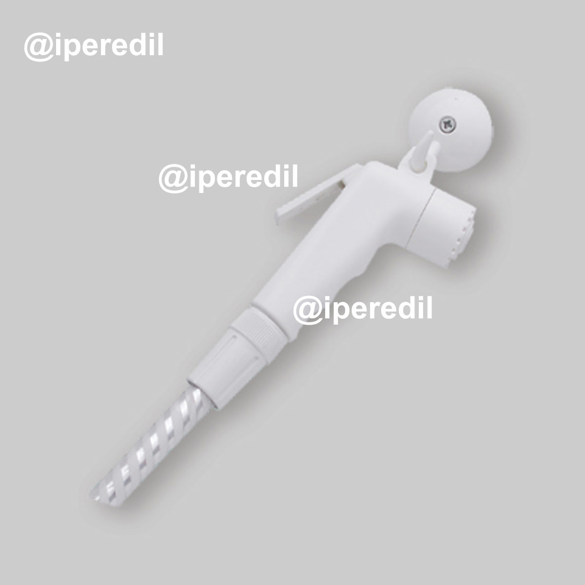 KIT DOCCIA SHUT-OFF "AMERICA" CON GANCIO E FLESSIBILE SPIRALATO 1/2" - 150 cm