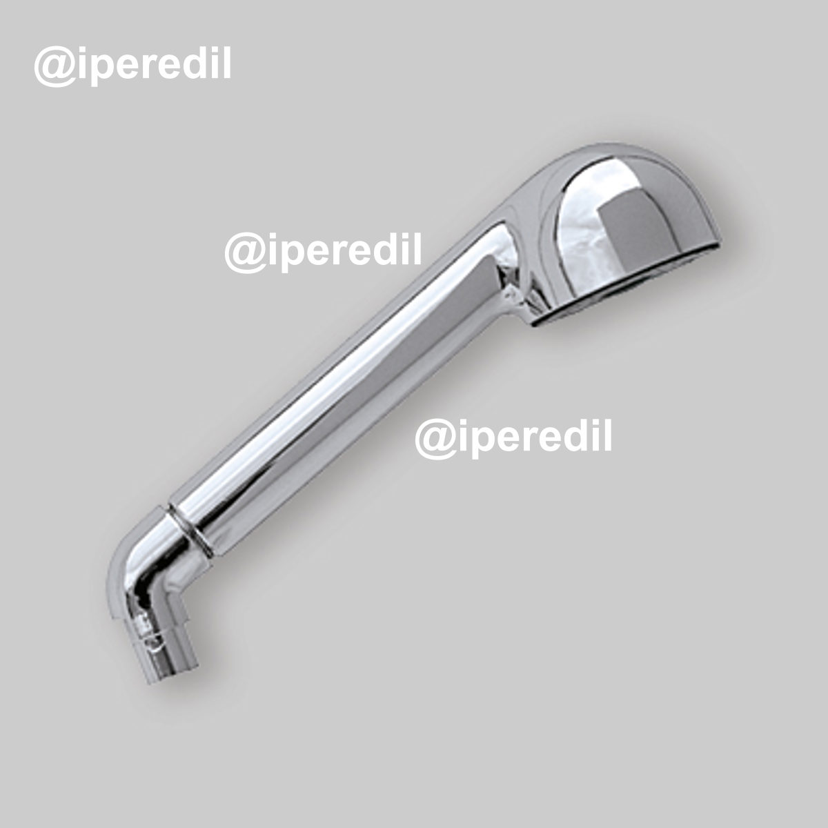 DOCCETTA MONOGETTO "LUSSO" CON CURVA Cromo