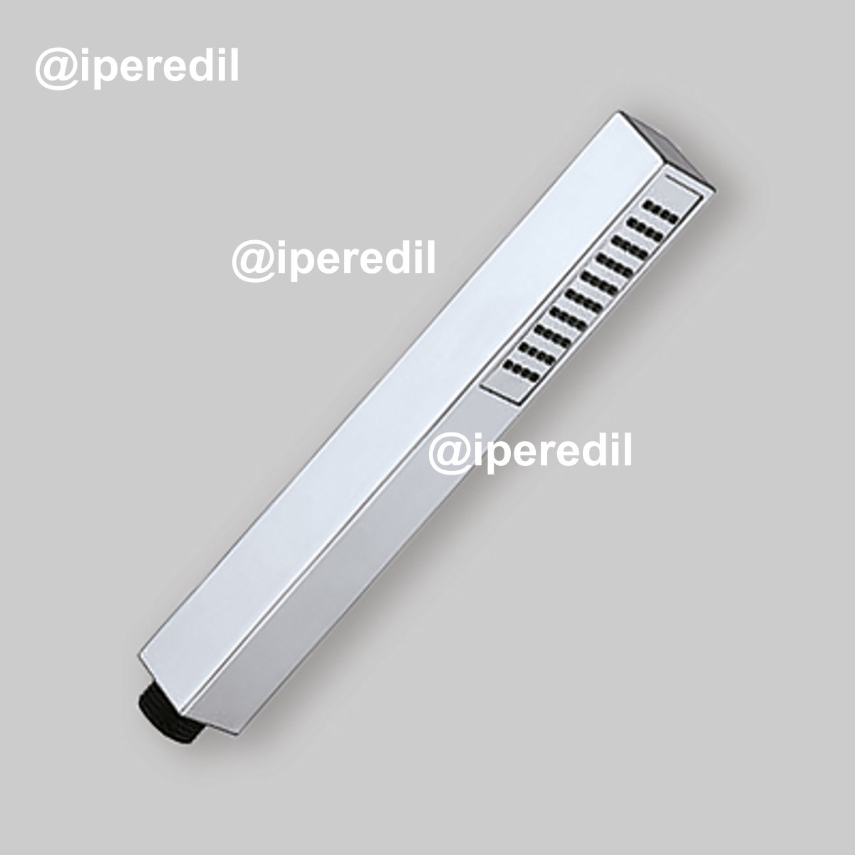 DOCCETTA MONOGETTO QUADRATA "SALERNO" CROMO 28 x 28 mm