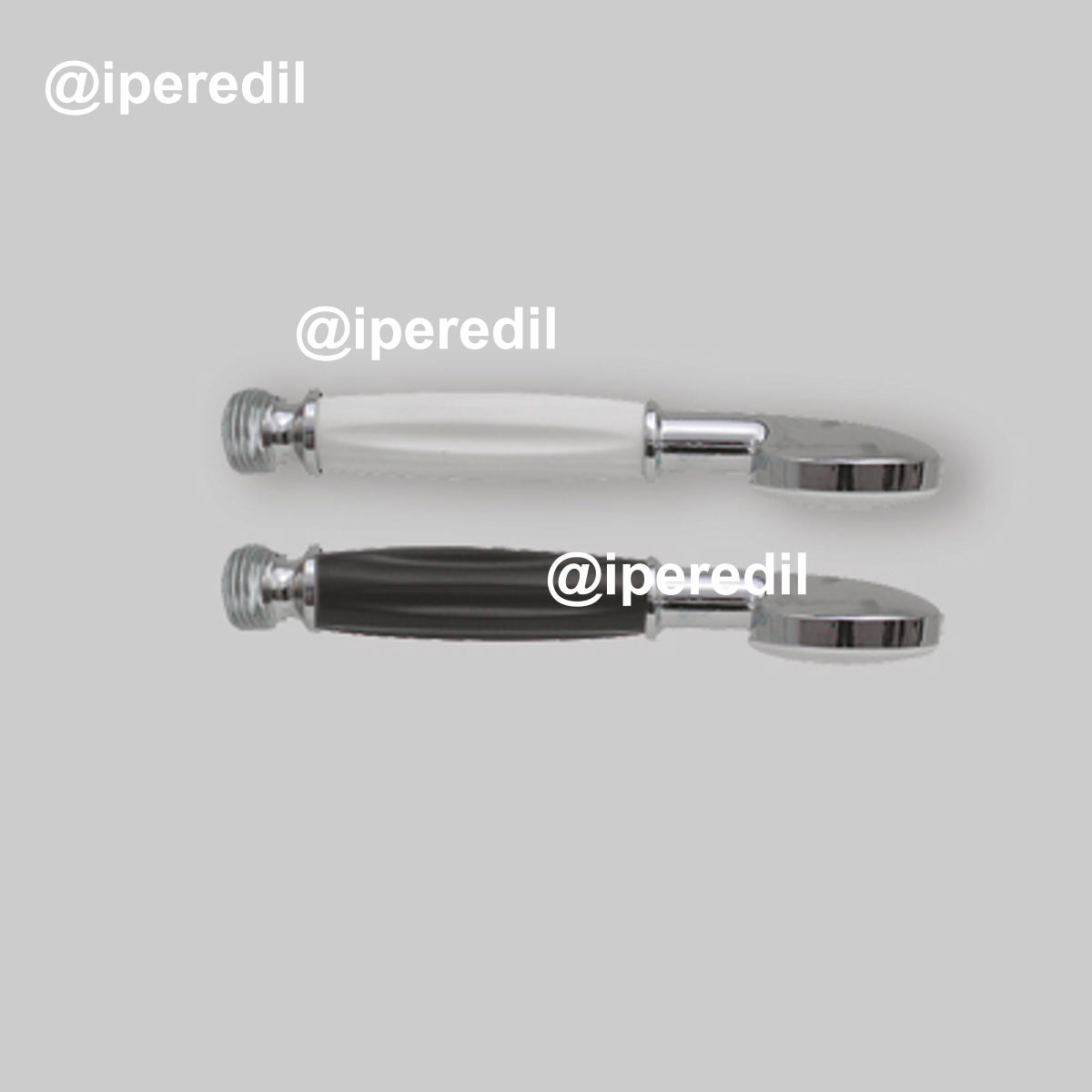 DOCCETTA MONOGETTO PER DUPLEX CROMO 1/2" - Nera