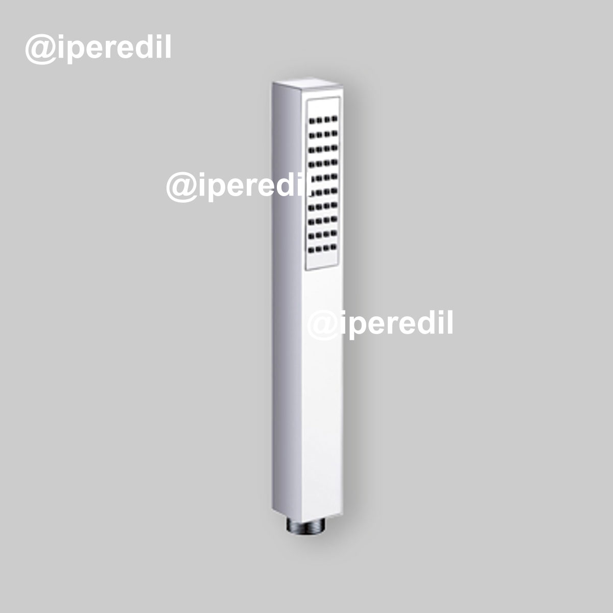 DOCCETTA MONOGETTO QUADRATA "ASTRO" IN OTTONE 25x25 mm - Cromo