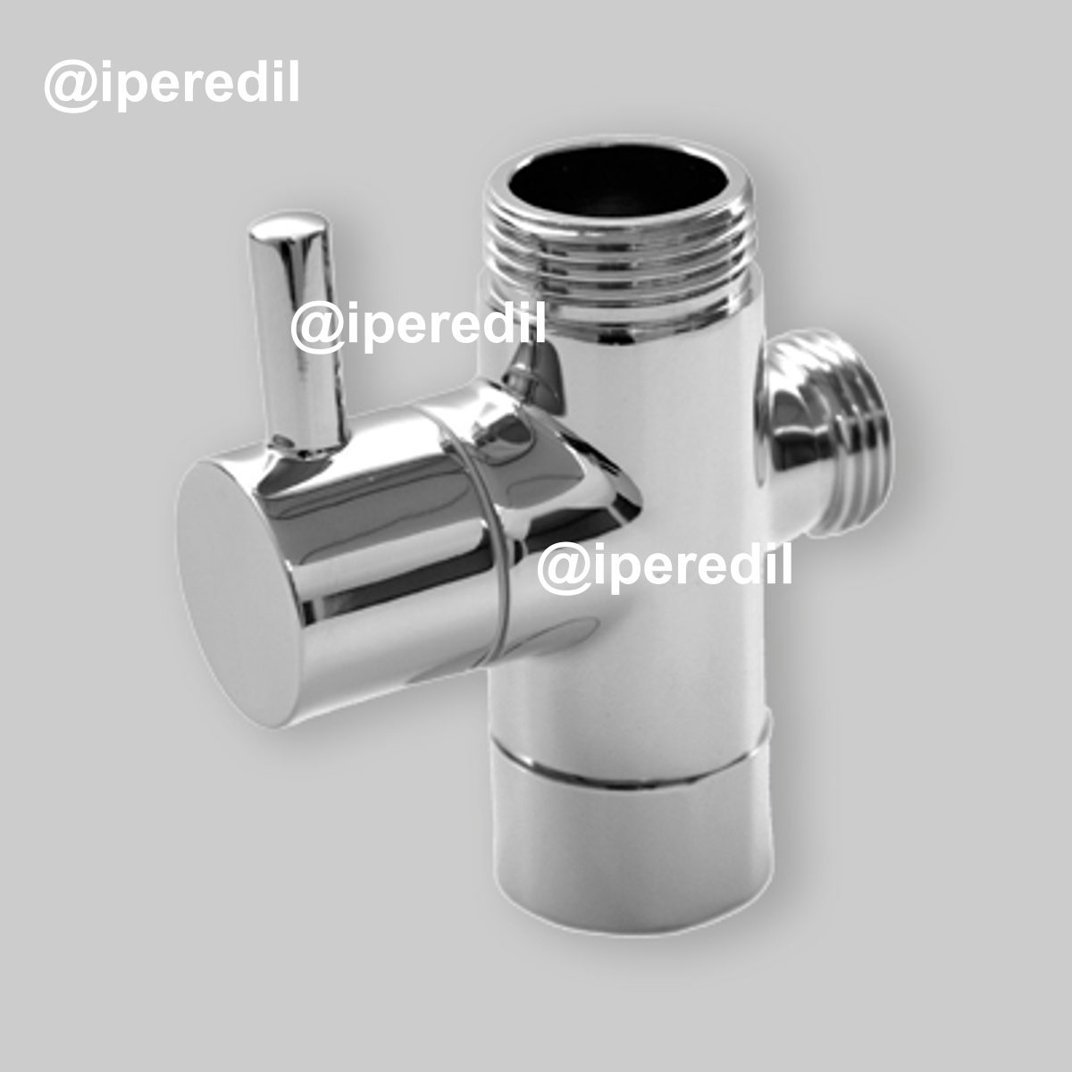 DEVIATORE PER COLONNA DOCCIA CROMO "DV 332" 3/4"M x 1/2"M x 3/4"F