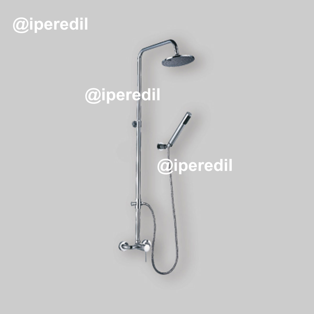 SET COLONNA DOCCIA TELESCOPICA "QUEEN" Cromo