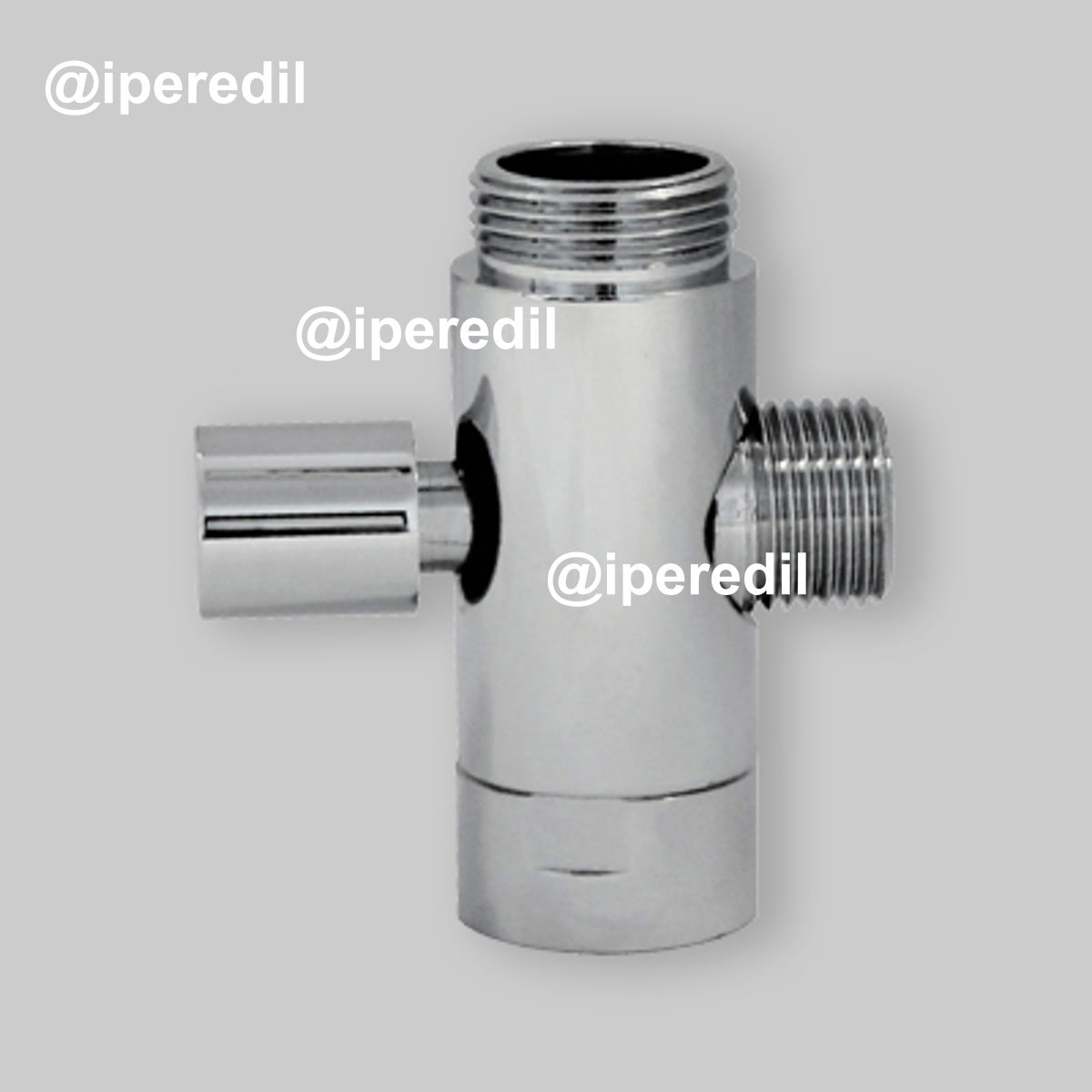 DEVIATORE PER COLONNA DOCCIA CROMO "DV 338" 3/4"M x 1/2"M x 3/4"F