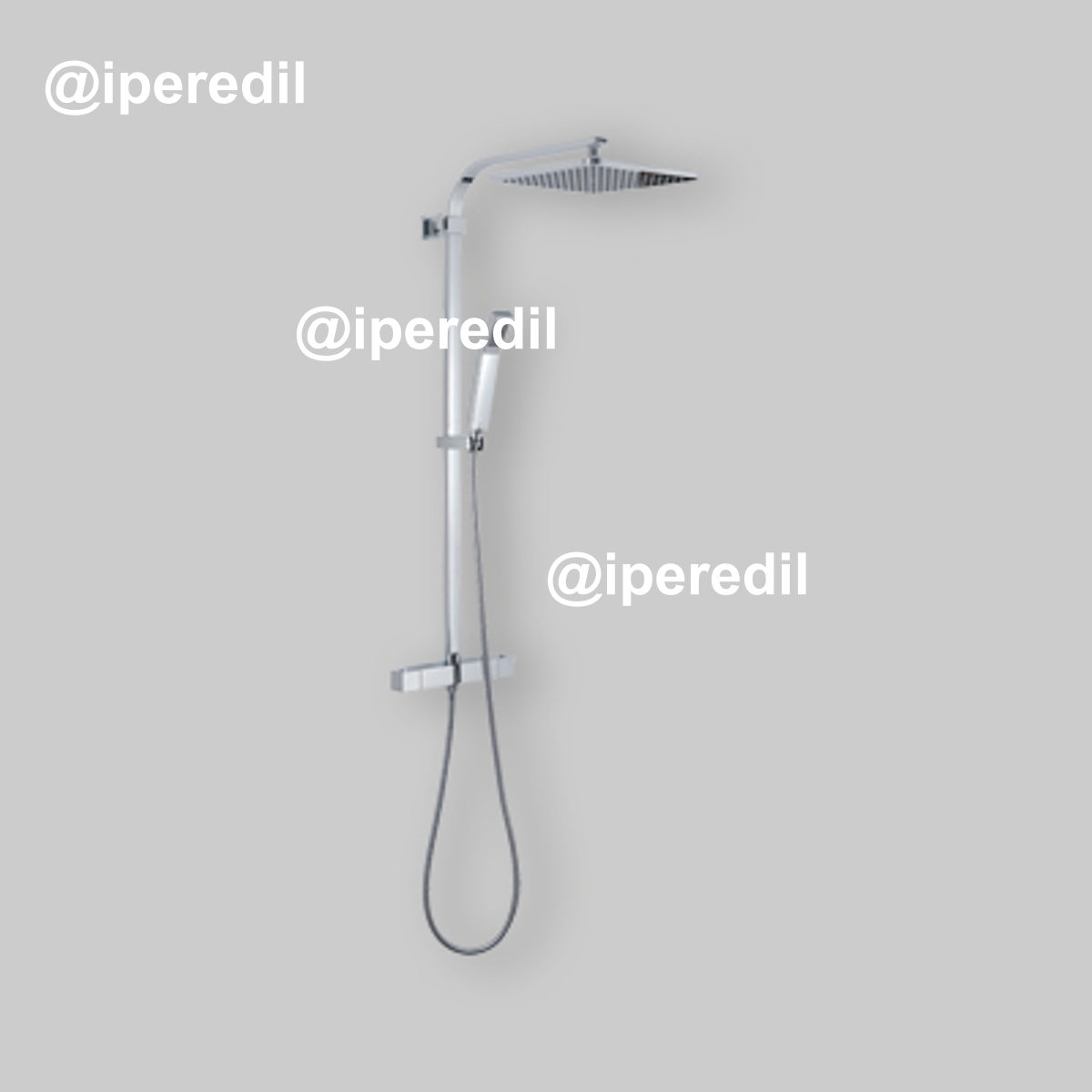 SET COLONNA DOCCIA TERMOSTATICA "STAR MIX 01" QUADRO Cromo