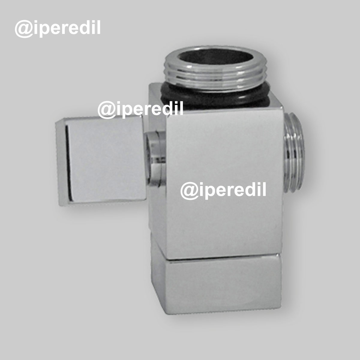 DEVIATORE PER COLONNE DOCCIA CROMO "DV 334" 3/4"M x 1/2"M x 3/4"F