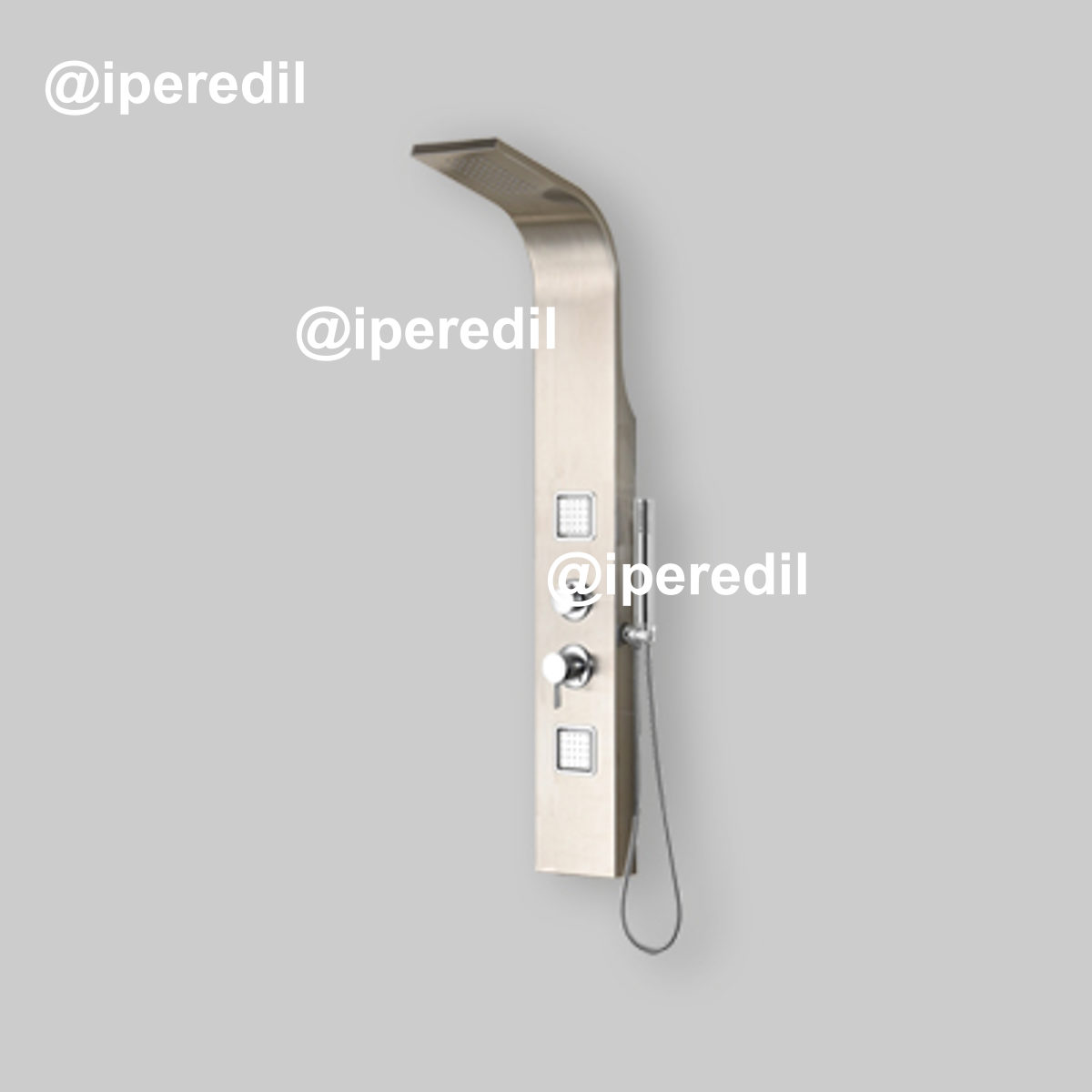 PANNELLO DOCCIA INOX "VEGA" Versione Idro