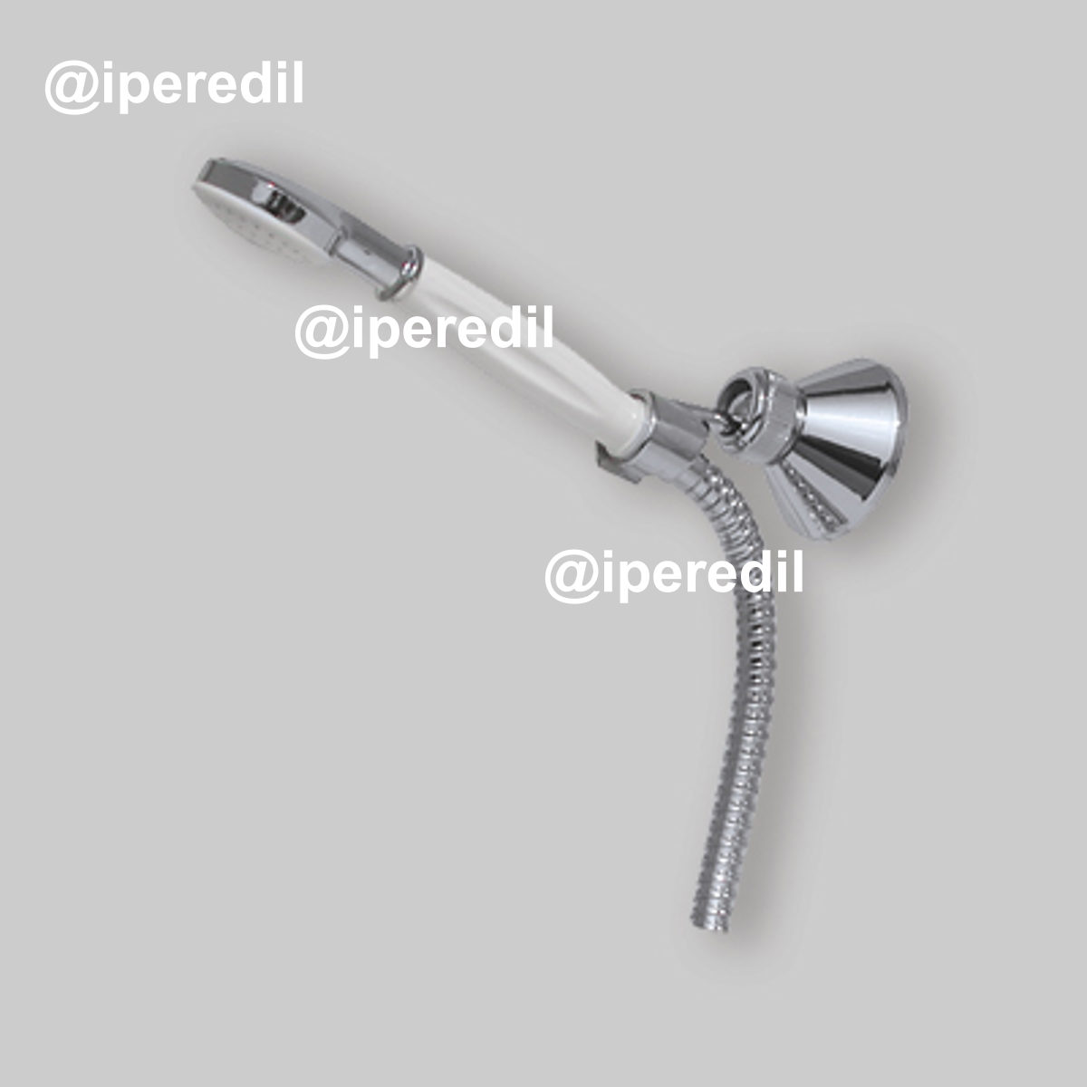 DUPLEX DOCCIA MONOGETTO Cromo/Bianco