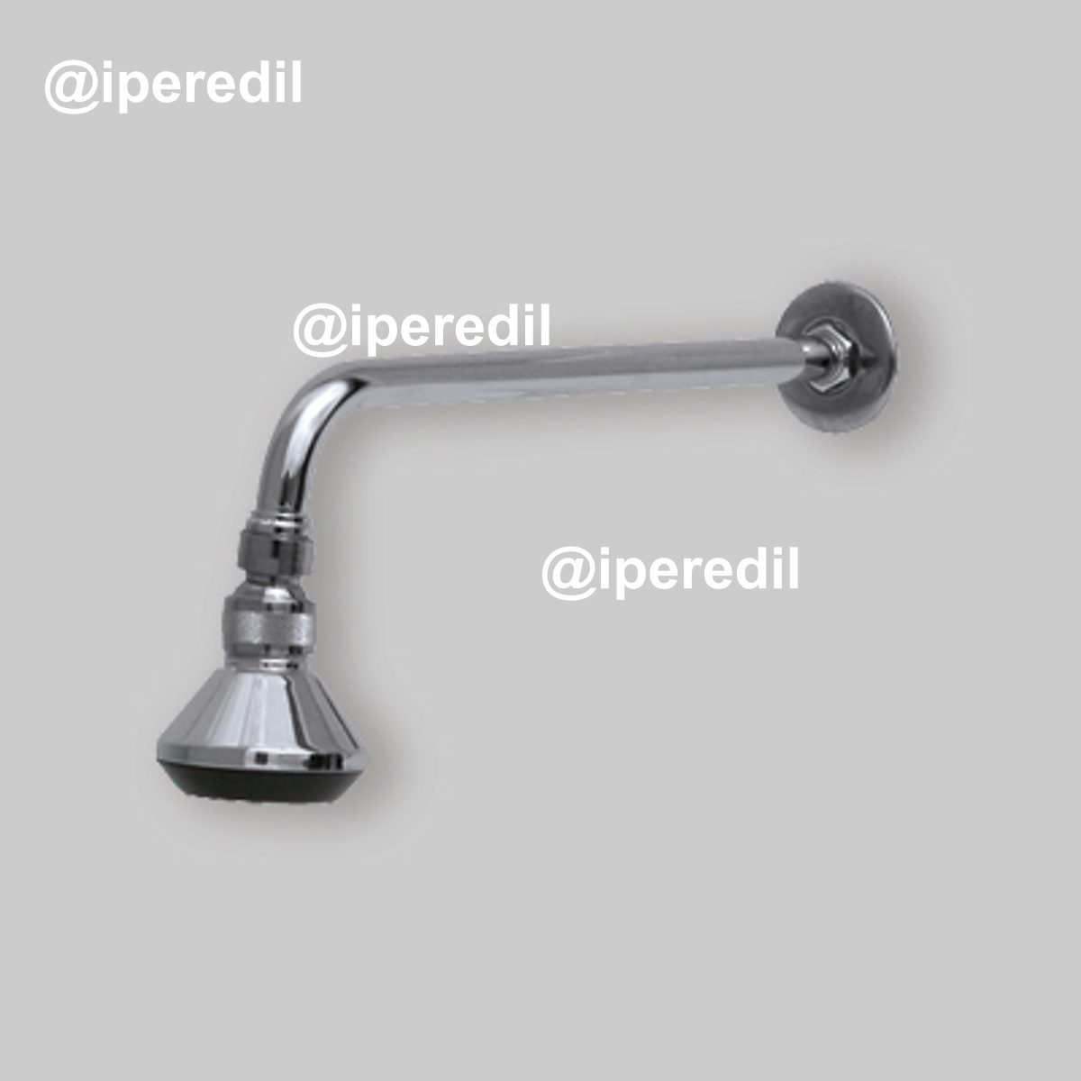 BRACCIO DOCCIA CON SOFFIONE "TEVERE" 1/2" - 30 cm