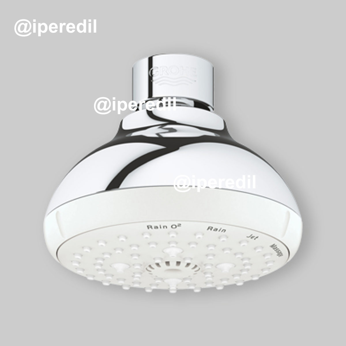 SOFFIONE DOCCIA 4 GETTI "NEW TEMPESTA" Ø100 mm - Cromo