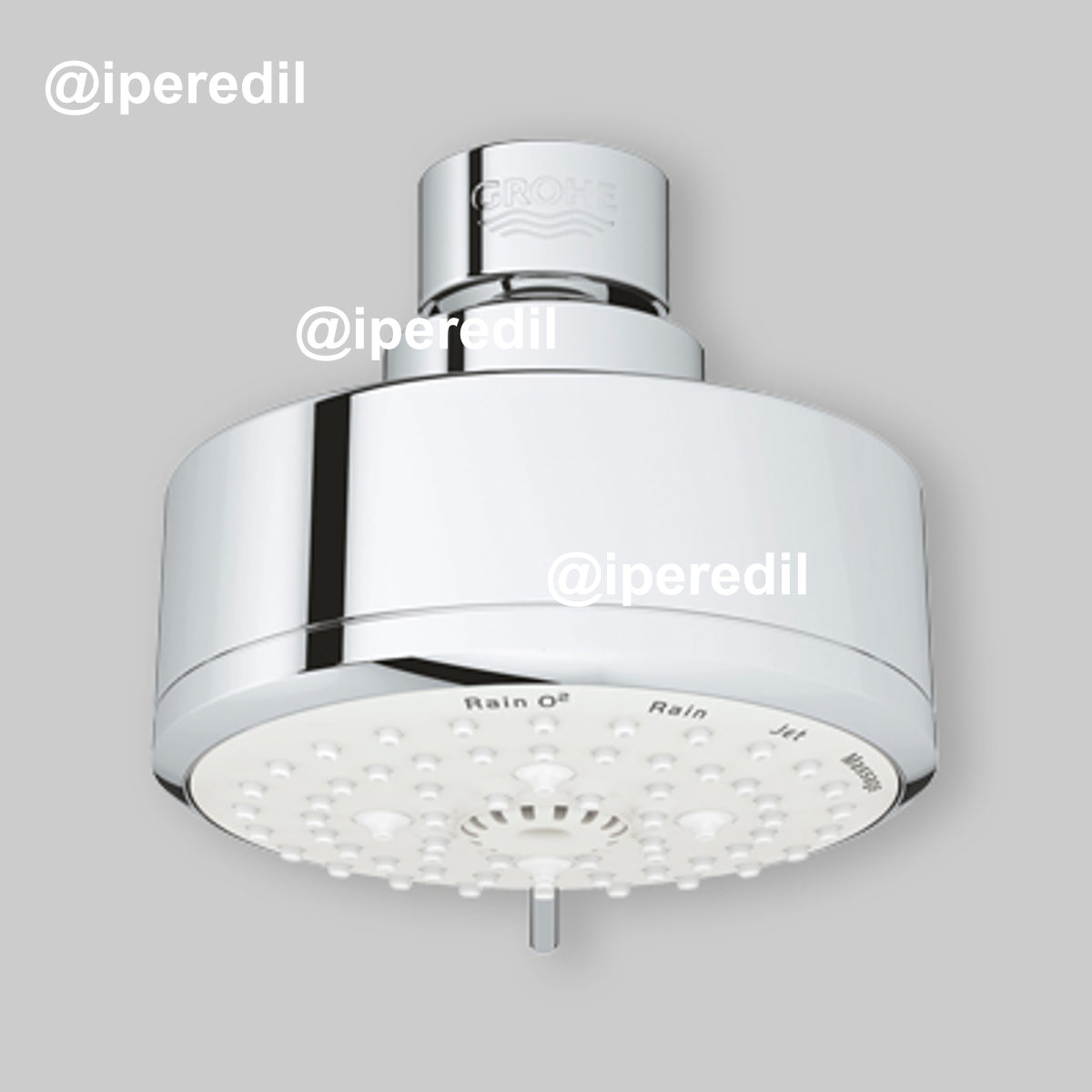 SOFFIONE DOCCIA 4 GETTI "NEW TEMPESTA COSMOPOLITAN" Ø100 mm - Cromo