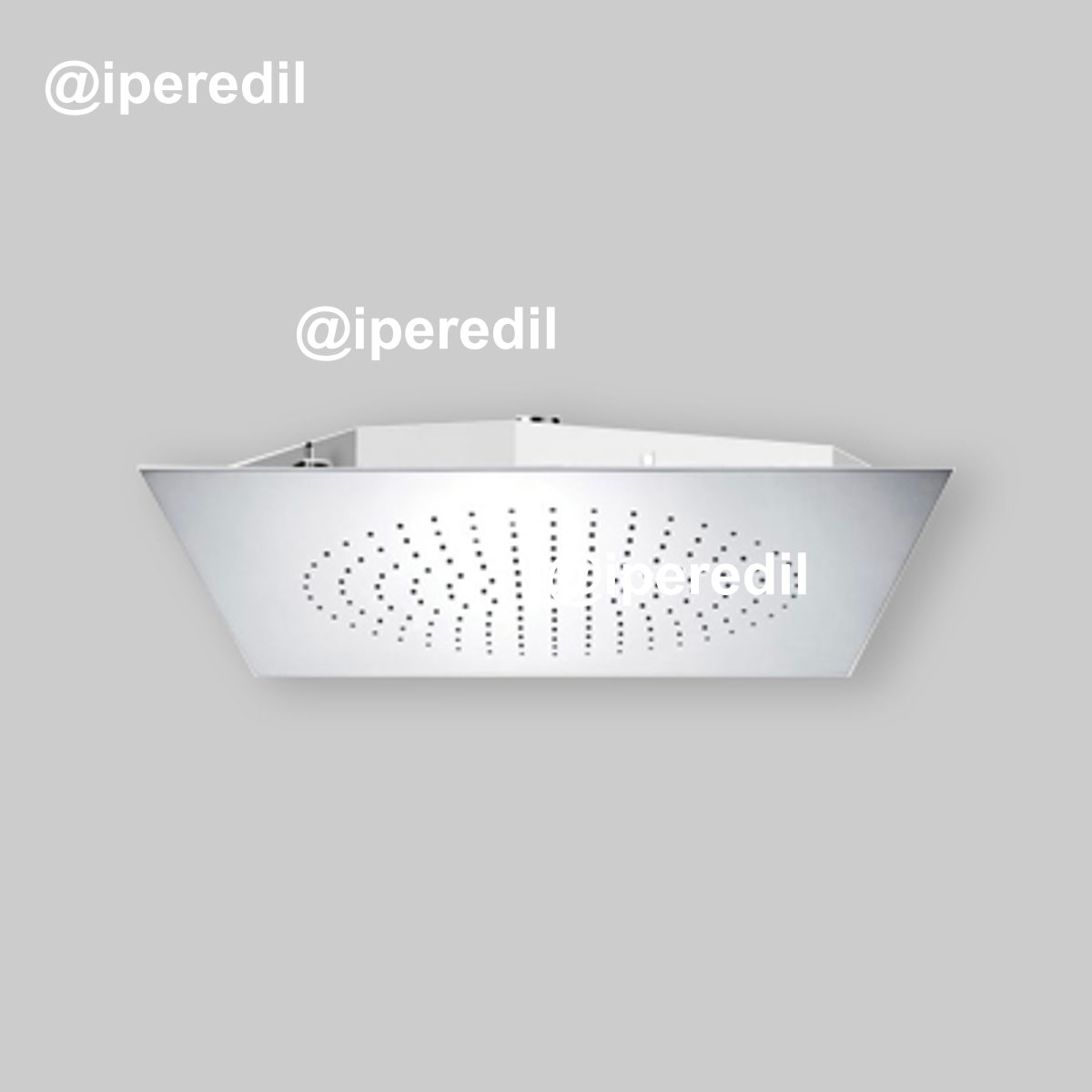 SOFFIONE DOCCIA DA INCASSO A SOFFITTO "SUPER-MIRROR" 500x500x2 mm