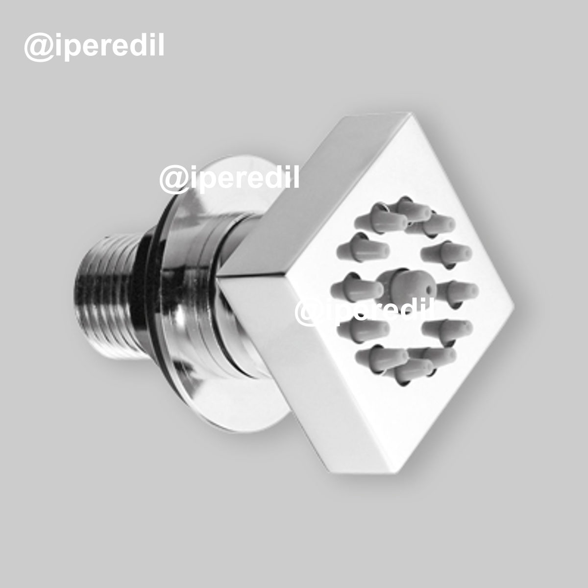 IDROGETTO SNODATO QUADRO Ottone Cromo