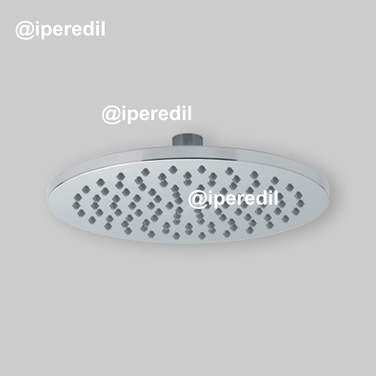 SOFFIONE DOCCIA MONOGETTO TONDO "PLUS 01" Ø200 mm - Cromo