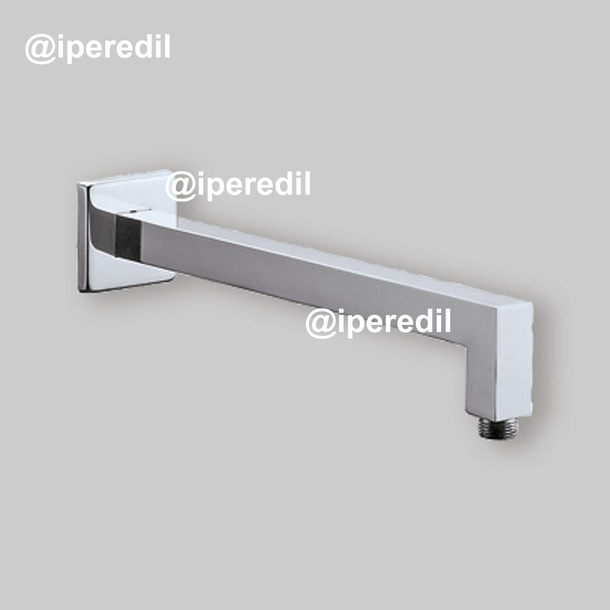 BRACCIO DOCCIA "CASSIOPEA" IN OTTONE CROMATO Ø25 x 350 mm