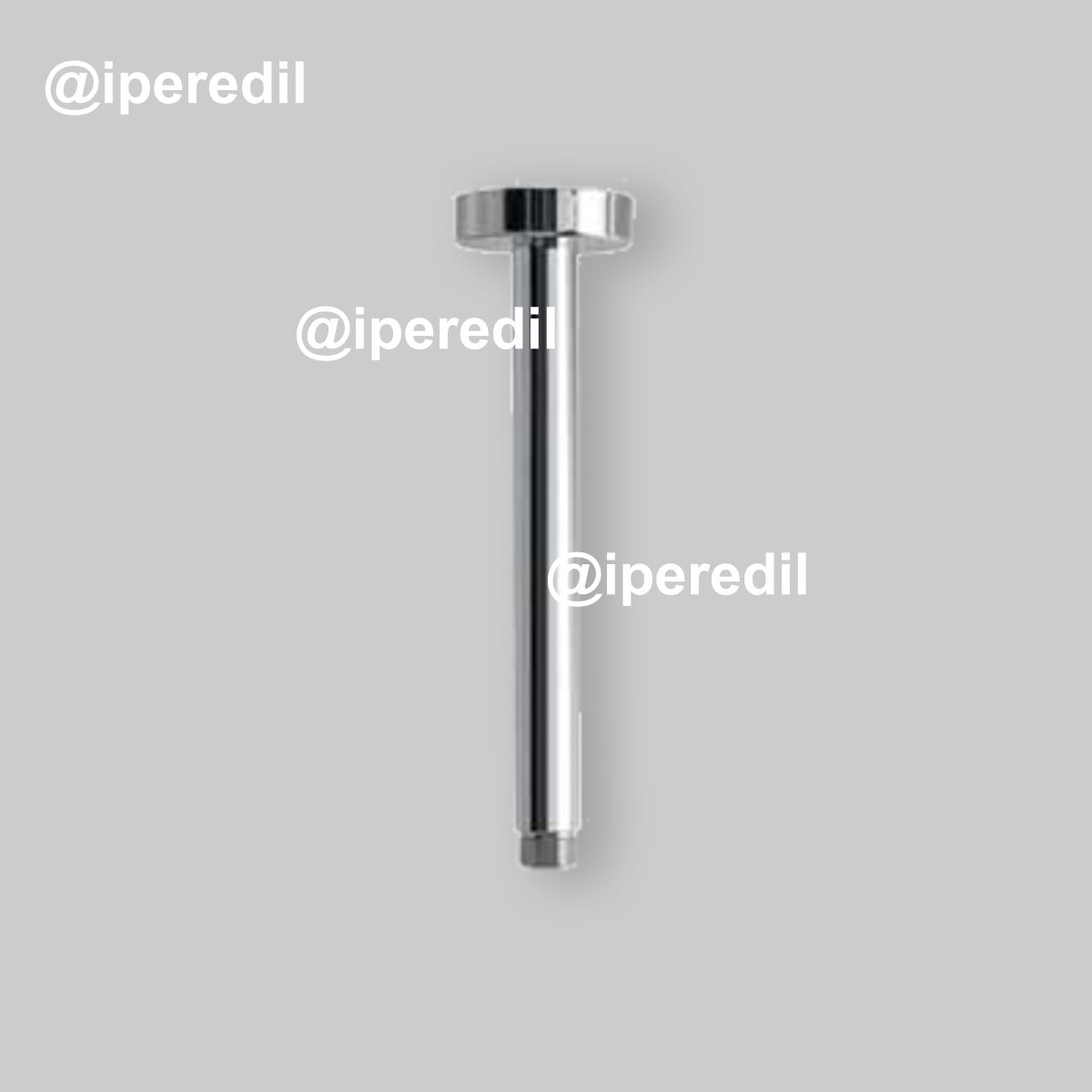 BRACCIO DOCCIA VERTICALE TONDO 1/2" - cm 30 in Ottone