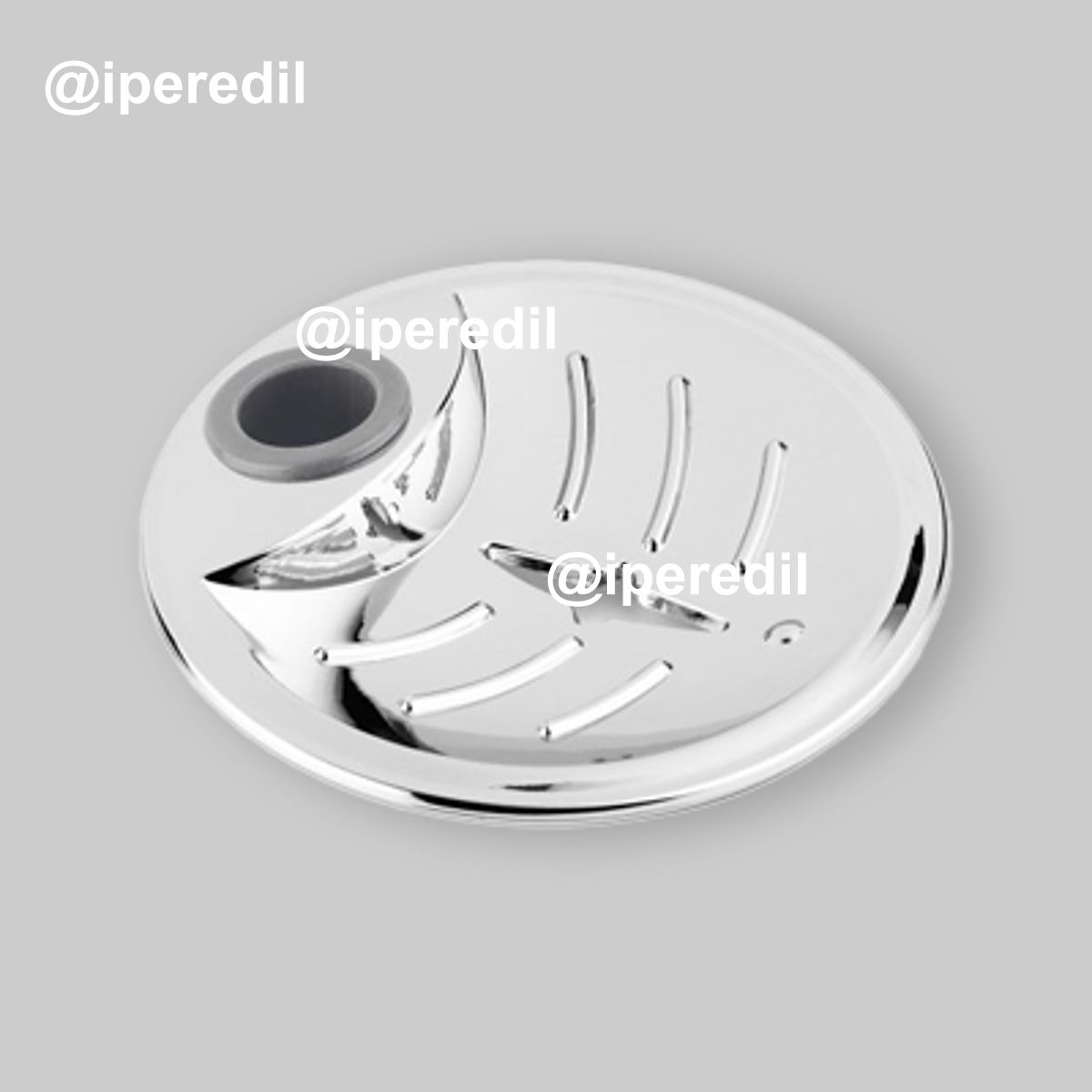 PORTASAPONE PER ASTA SALISCENDI TONDA Ø25 mm - Cromo