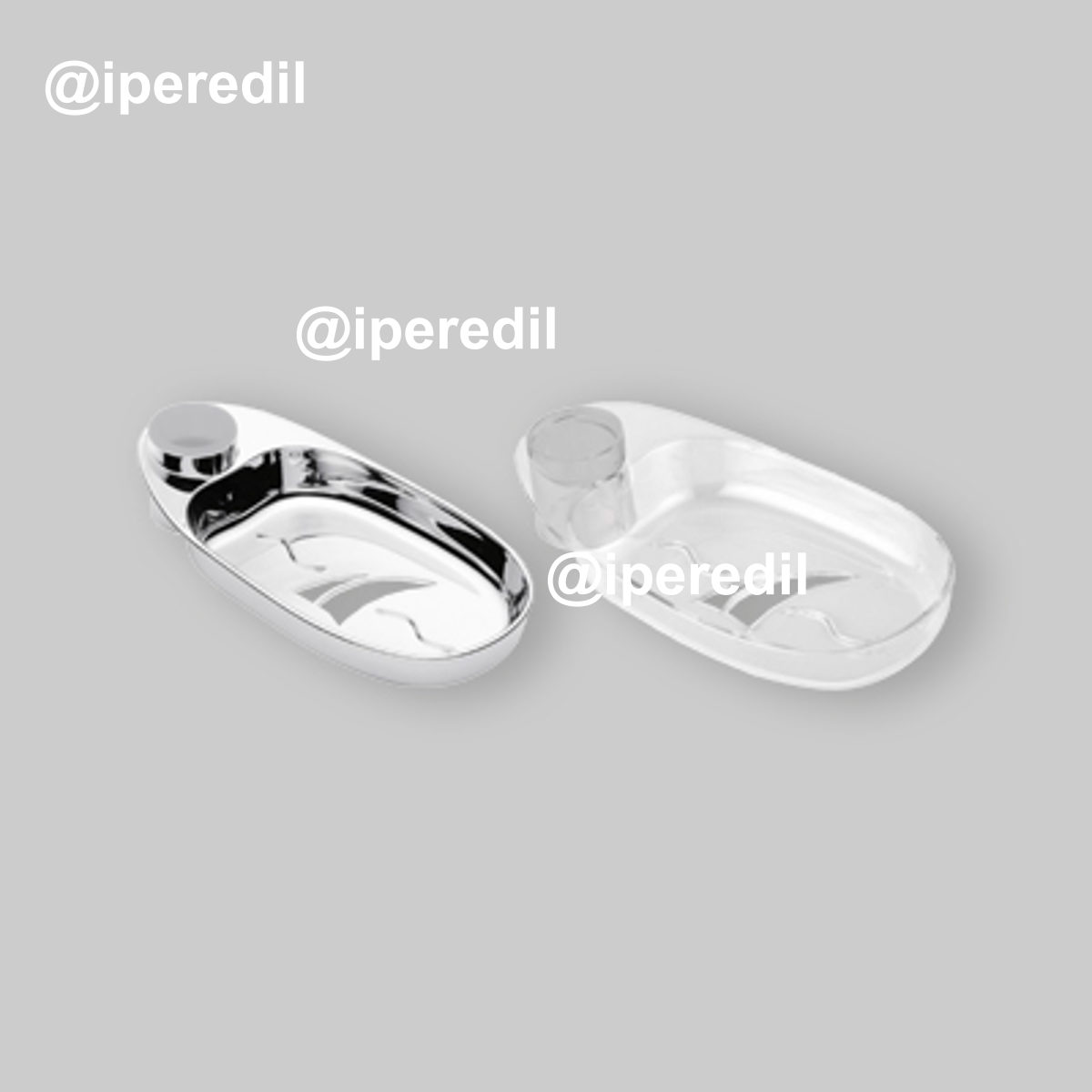 PORTASAPONE "VELA" PER ASTA SALISCENDI Ø18 mm Cromo