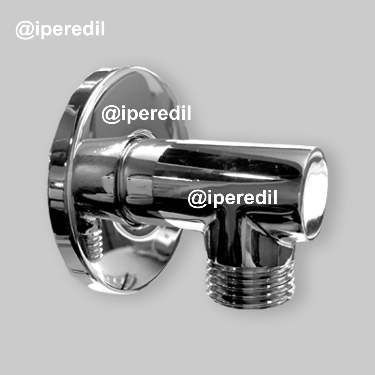 PRESA ACQUA AD ANGOLO CON ROSONE LUSSO TONDO 1/2" x 1/2"