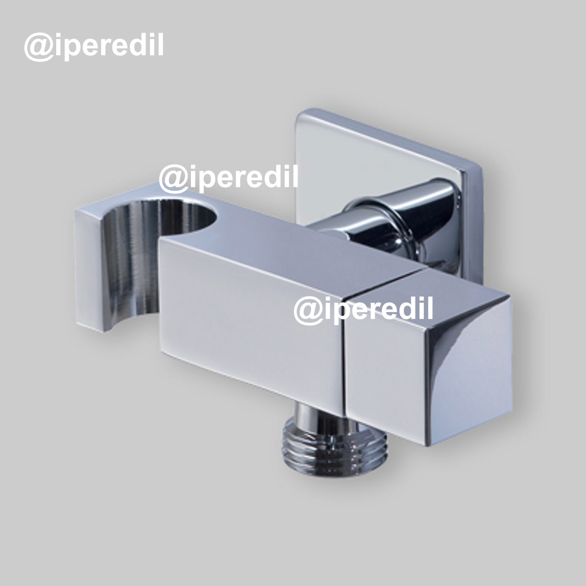 DUPLEX QUADRO CON PRESA ACQUA E RUBINETTO 1/2"-1/2"