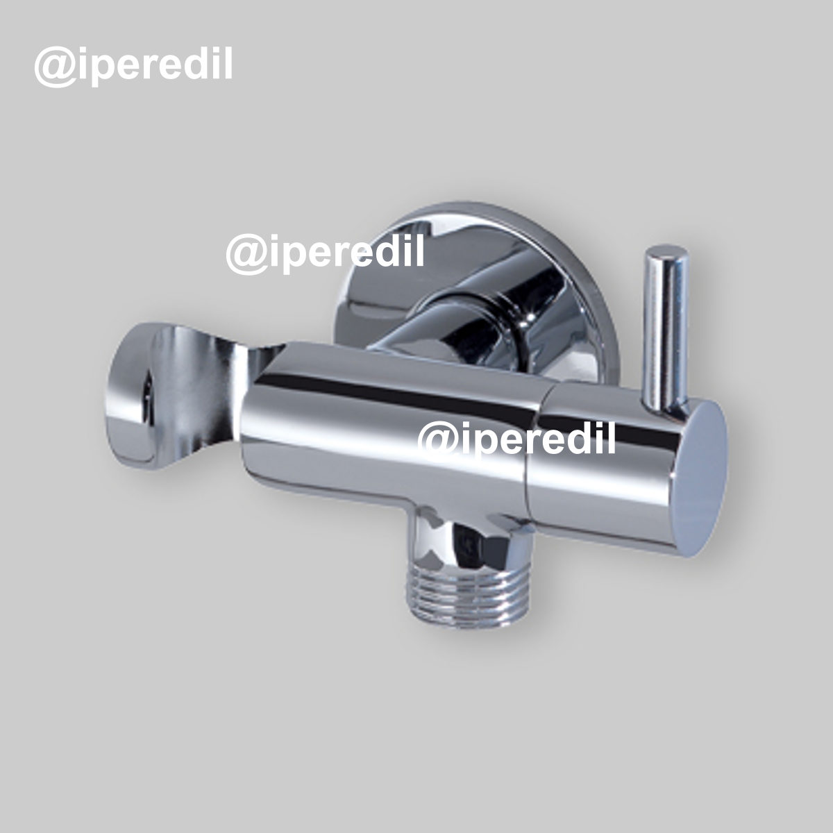 DUPLEX TONDO CON PRESA ACQUA E RUBINETTO 1/2"-1/2"