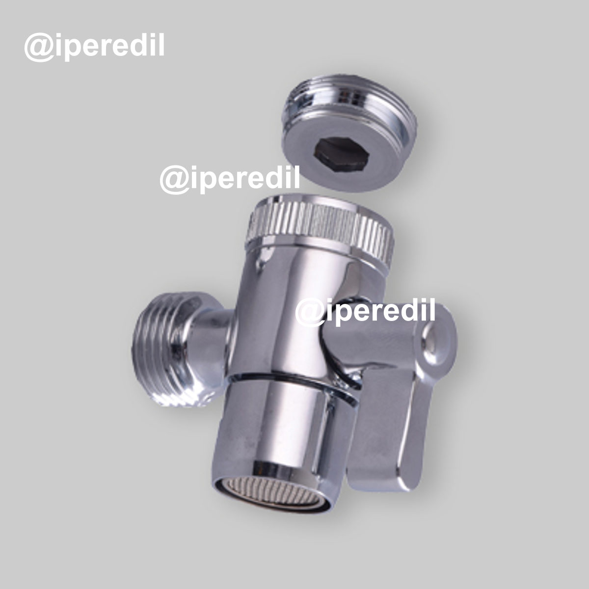 DEVIATORE UNIVERSALE PER DOCCETTA SU RUBINETTO Con adatt. F22x1xM24x1