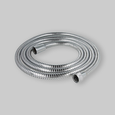 FLESSIBILE DOCCIA CONICO ANTITORSIONE IN ACCIAIO CROMATO "DUALFLEX STRONG" 1/2"F x 1/2" cm 150