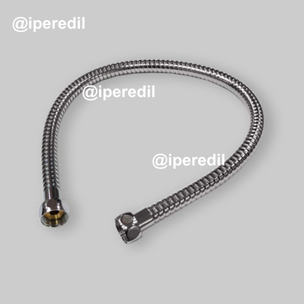 FLESSIBILE PER COLONNA DOCCIA IN ACCIAIO CROMATO 1/2" x 1/2" - 60 cm