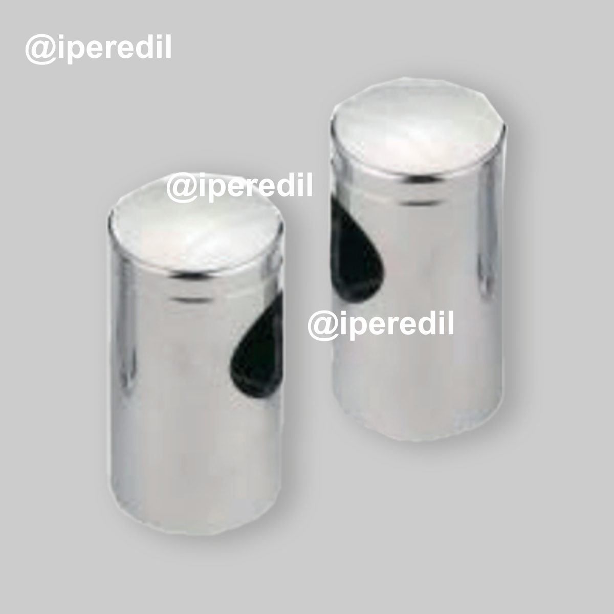 COPPIA DI SUPPORTI PER SALISCENDI DOCCIA PIATTO Ø25 mm - Cromo