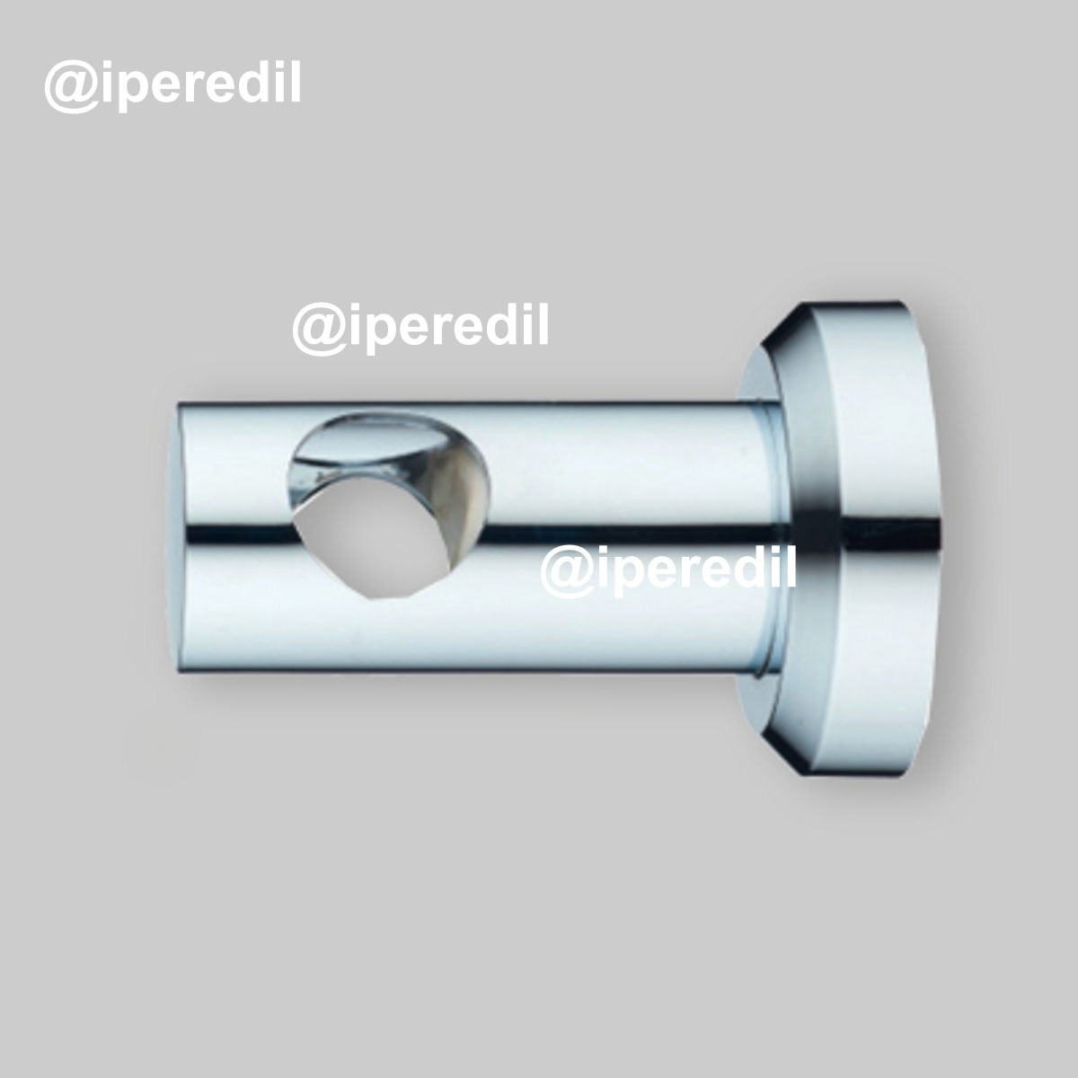 COPPIA DI SUPPORTI PER COLONNA DOCCIA "ROUND" Ø22 mm - Cromo