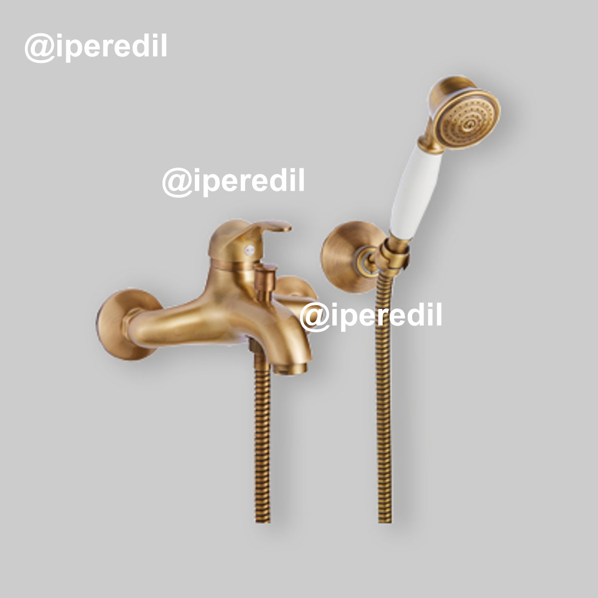 MISCELATORE VASCA ESTERNO ARCANA BRONZO + Set Doccetta