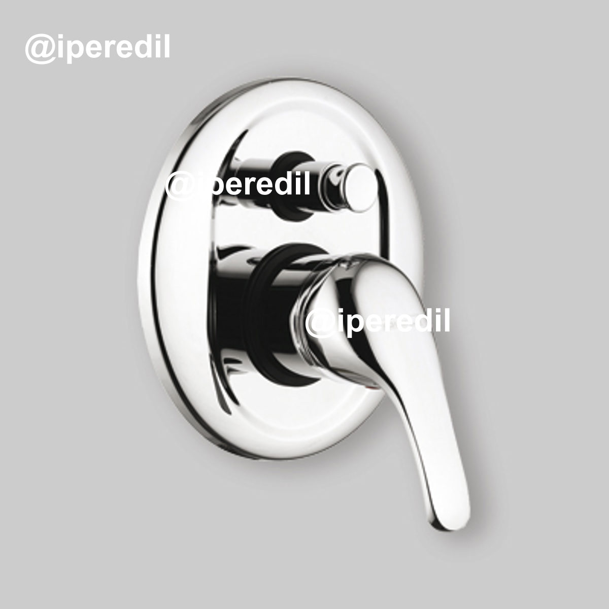 MISCELATORE INCASSO DOCCIA VENEZIA CON DEVIATORE Ø40 - Cromo