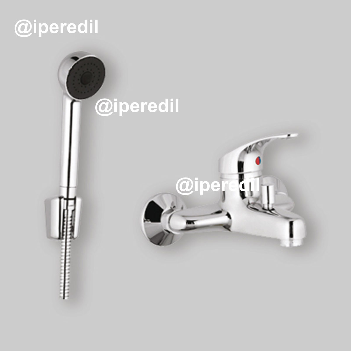 MISCELATORE ESTERNO VASCA ROMA Cromo + Set Doccetta