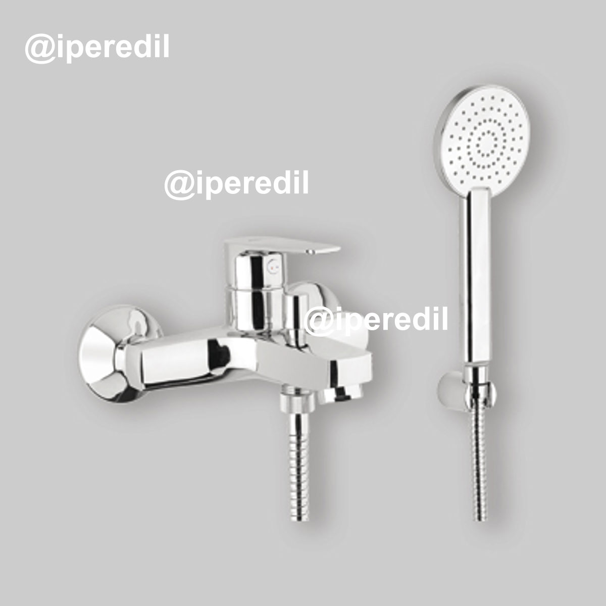 MISCELATORE ESTERNO VASCA SIENA Cromo + Set Doccetta