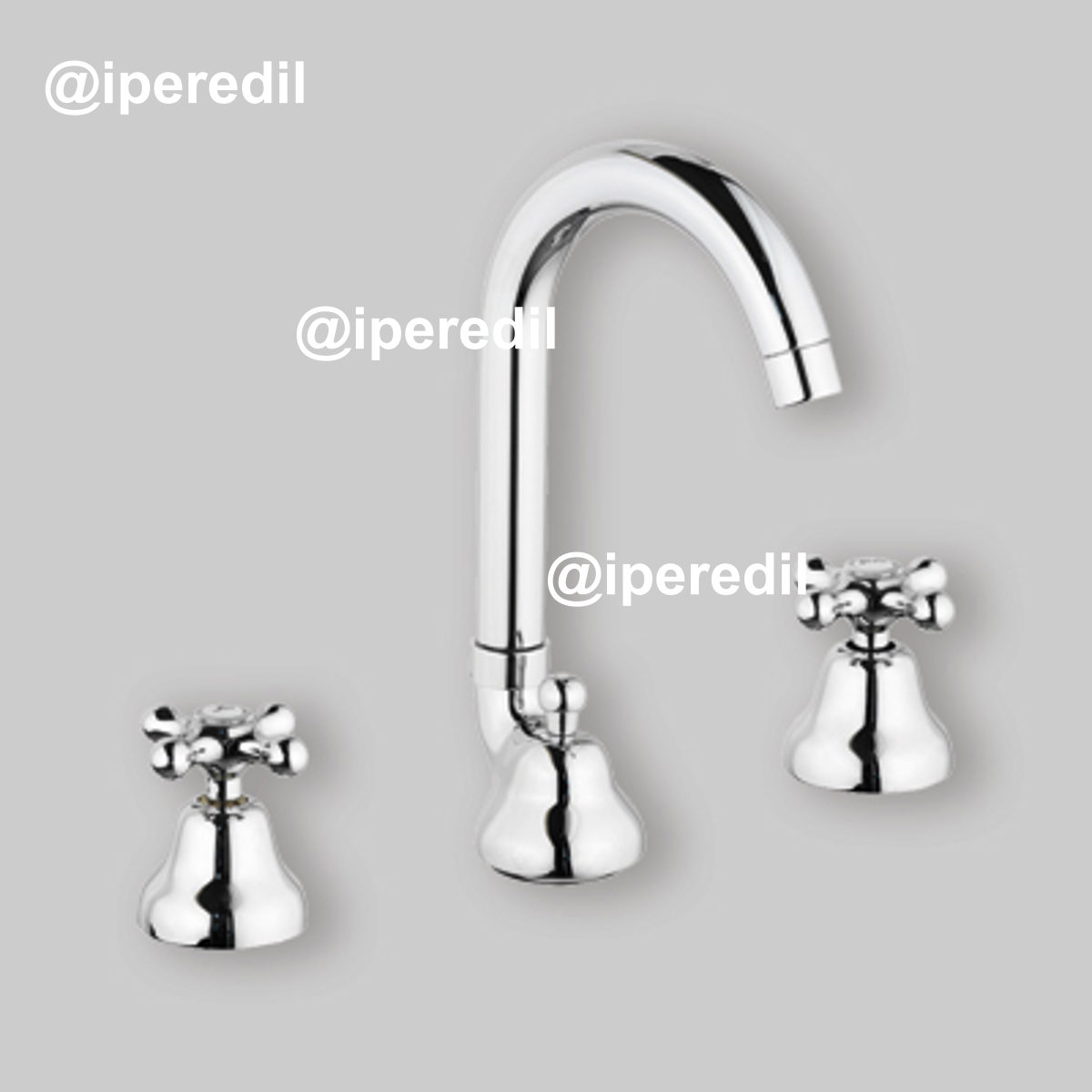 BATTERIA LAVABO BOCCA ALTA ROME Cromo + Piletta 1"1/4