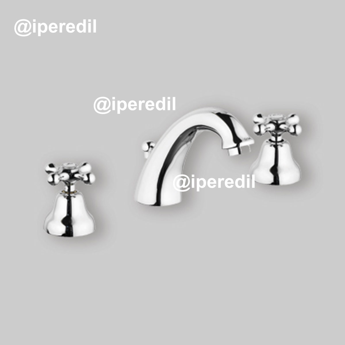 BATTERIA LAVABO BOCCA BASSA ROME Cromo + Piletta 1"1/4