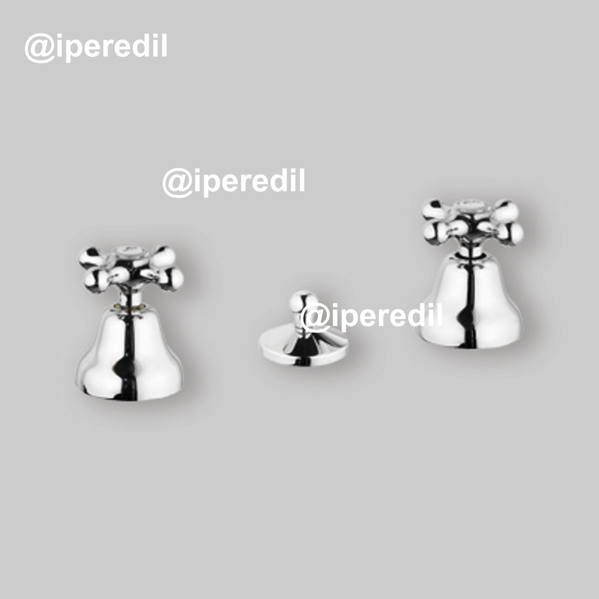 BATTERIA BIDET ROME Cromo + Piletta 1"1/4