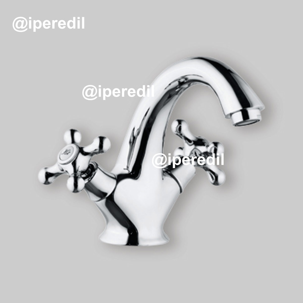 MISCELATORE LAVABO MONOFORO LUSSO ROME Cromo + Piletta 1"1/4