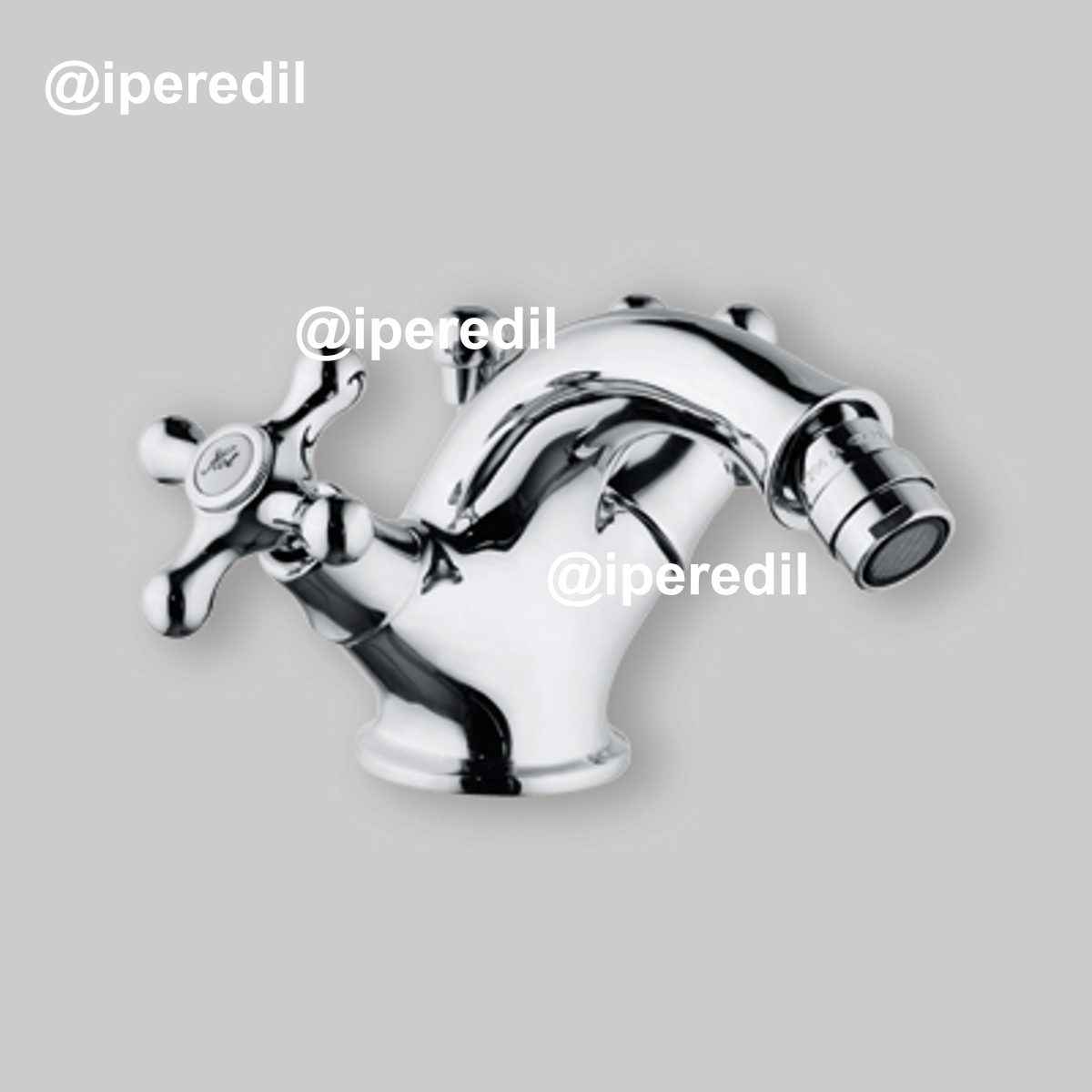 MISCELATORE BIDET MONOFORO LUSSO ROME Cromo + Piletta 1"1/4