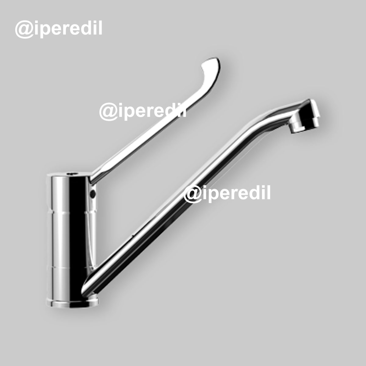 MISCELATORE LAVELLO MONOFORO LEVA CLINICA CANDY Cromo