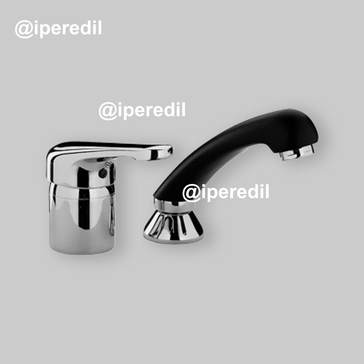 MISCELATORE DA PARRUCCHIERE CON DOCCETTA NETTUNO Cromo/Nero