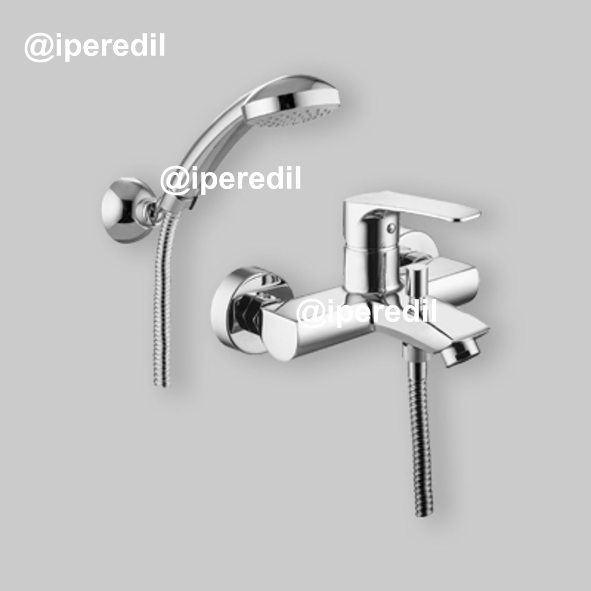 MISCELATORE ESTERNO VASCA "LIME" Cromo + Set Doccia