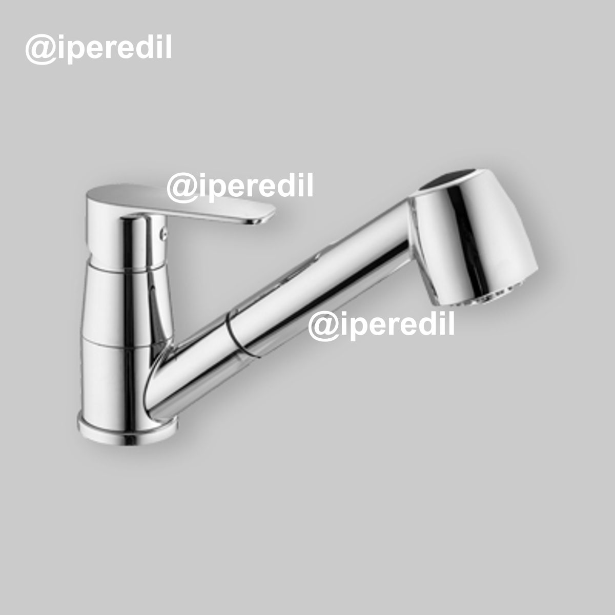 MISCELATORE LAVELLO LIME CON DOCCETTA ESTRAIBILE Cromo