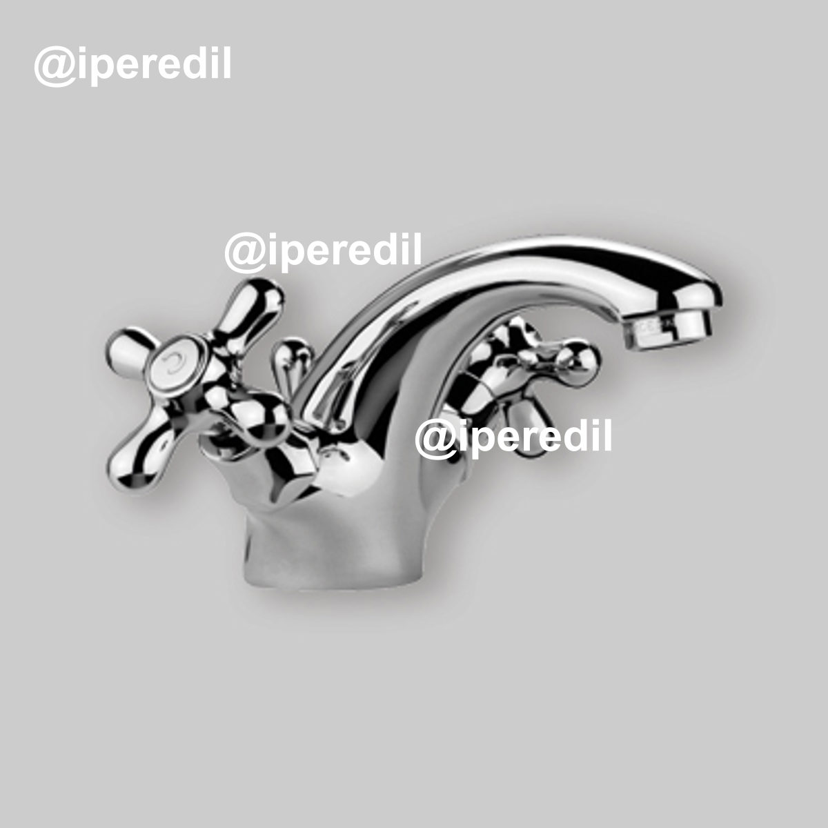 GRUPPO MONOBLOCCO LAVABO IRIS Bronzo + Piletta 1"1/4