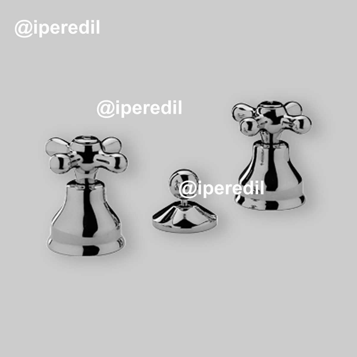 BATTERIA BIDET IRIS Cromo + Piletta 1"/4