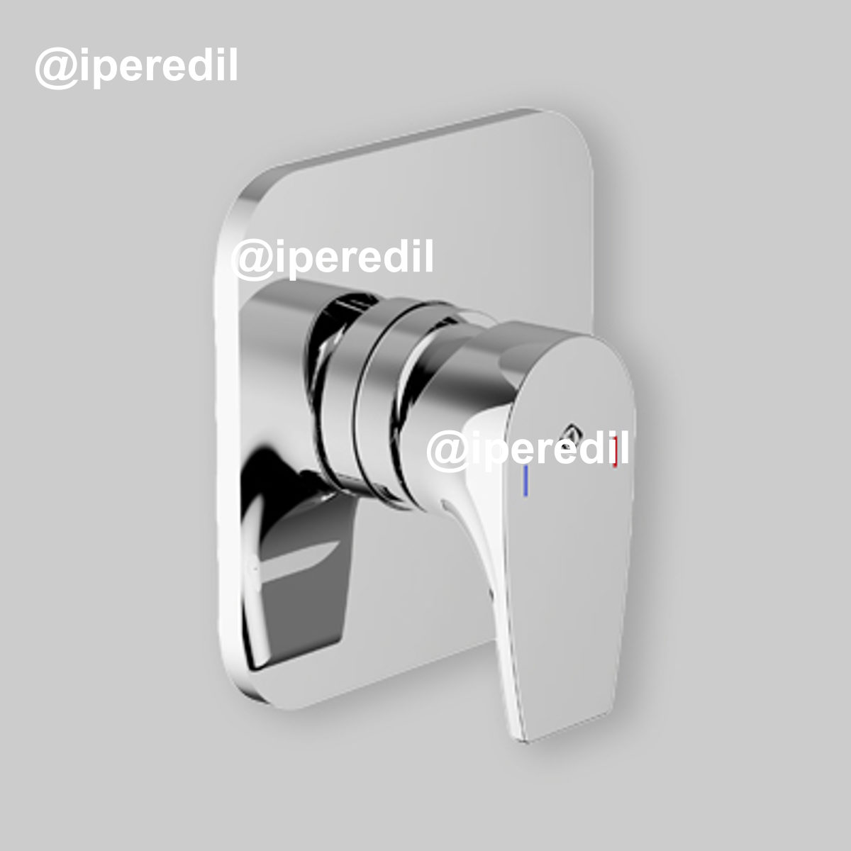 MISCELATORE DOCCIA INCASSO BING Completo - Cromo