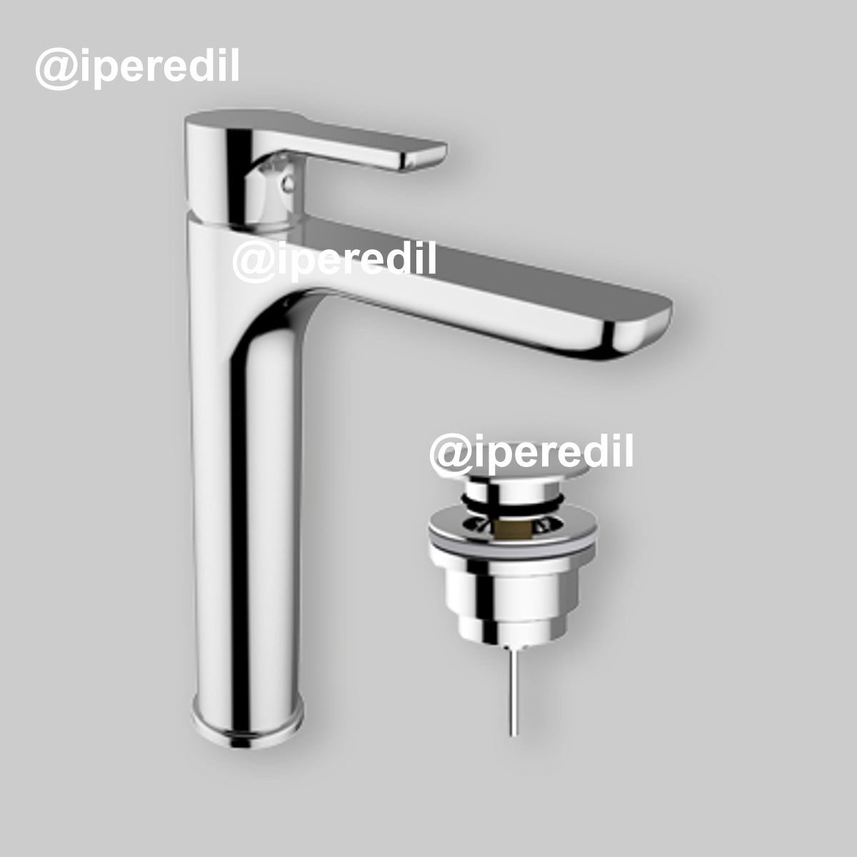 MISCELATORE LAVABO SUPER GOODLIFE Cromo + Piletta Click Clack